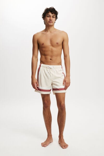 Stretch Swim Short, ECRU PAINTERLY