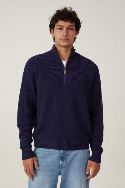 Jordan Quarter Zip, NAVY