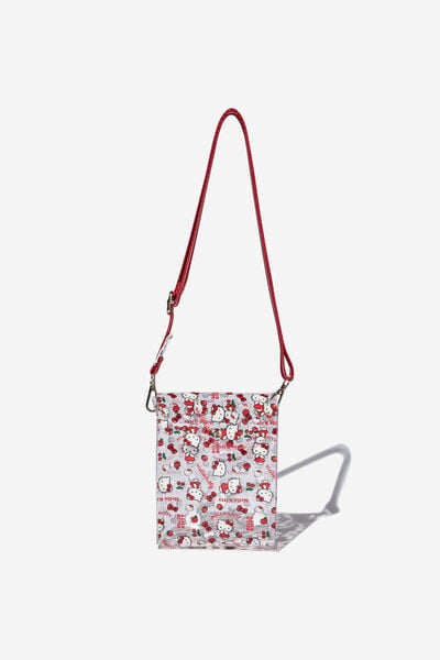 Commuter Cross Body, LCN SAN HELLO KITTY/STRAWBERRY RED