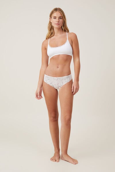 Everyday All Over Lace Cheeky Brief, CREAM